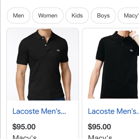 macy lacoste polo